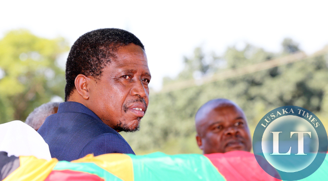 President Lungu at Labour day in Lusaka