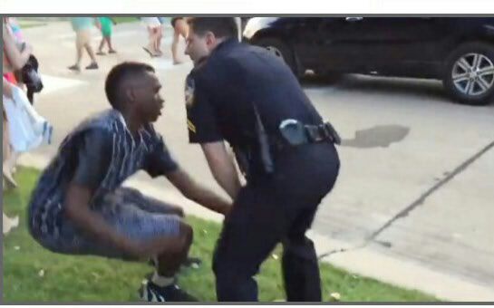 Zambian teenage boy being harassed by police in Mckinley Texas in a racist incidence.The police office resigned after his behaviour came to light