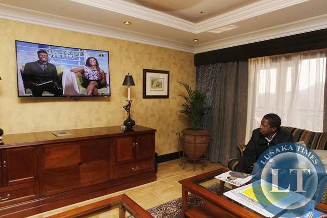 His Excellency Mr. Edgar Chagwa Lungu President of the Republic of Zambia at Sheraton Hotel on Monday, June 22,2015. PICTURE BY SALIM HENRY/STATE HOUSE © 2015
