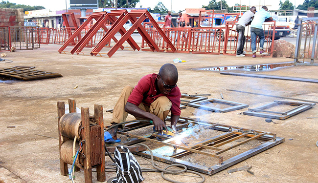 Small Business Using Electricity to make Steel Frames