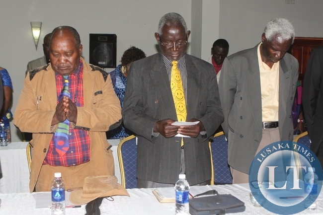 Southern Province Chiefs at the meeting with President Lungu