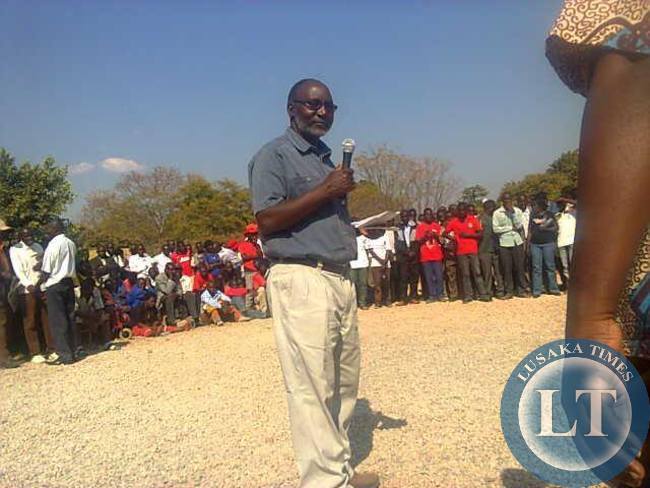 Vincent Malambo read out the resolutions of the meeting
