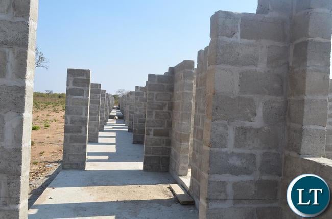 One of the classroom block under construction by China Jiangxi at a cost of K44 in Lundazi.