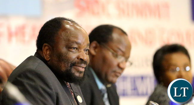 Zimbabwean Minister Of Foreign affairs Dr Simbarashe Mumbengegwi address SADC Councilof Ministers at Gaborone internatioanl Confrence Centre in Botswana on Friday 14th August 2015. Picture By EDDIE MWANALEZA /STATEHOUSE.