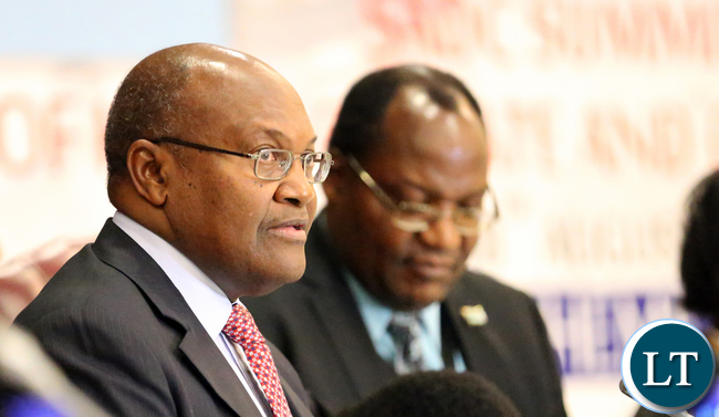 Mr Kenneth Mutambo Botswana Minister of finance and Planning SADC Councilof Ministers at Gaborone internatioanl Confrence Centre in Botswana on Friday 14th August 2015. Picture By EDDIE MWANALEZA /STATEHOUSE.