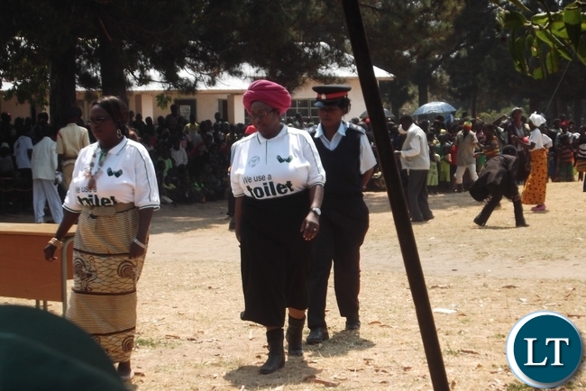 Mulongwe chiefdom on Mbabala Island of Samfya district has attained the Open Defecation Free status as a Chiefdom and Luapula Deputy Permanent Secretary Joyce Nsamba and Lunga water logged District Commissioner Rosemary Chimbini were on Mbabala Island