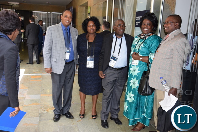 The Hon. Minister of Tourism and Arts Jean Kapata MP and her delegation at UNWTO in Colombia
