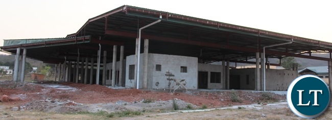 Itezhi-Tezhi modern Market is progressing well . Above, the structure shaping up at a fat rate