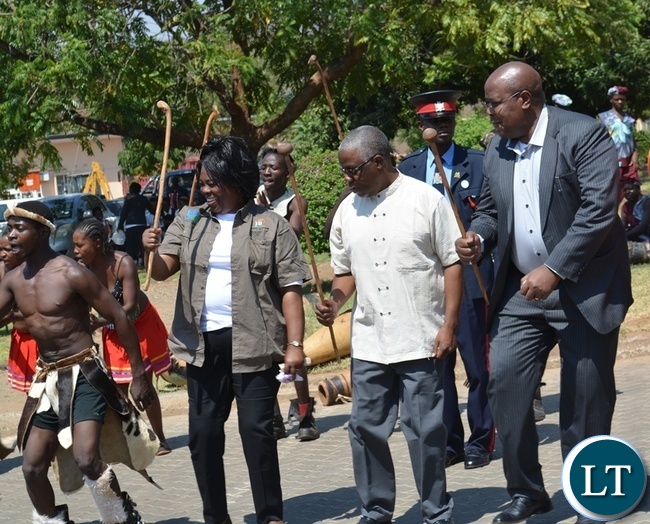 Tourism Minister at the World Tourism Day celebrations in Livingstone