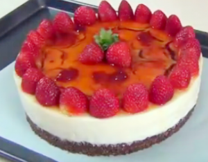 No bake Strawberry Cheesecake