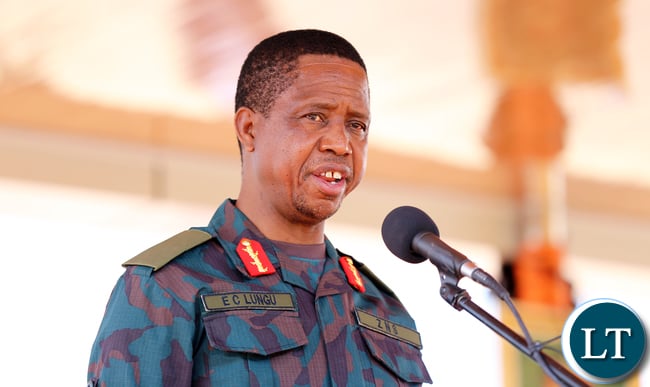 President Edgar Lungu launch ZNS Earth Moving Euipment