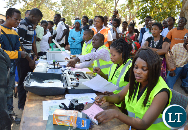 South NRCs-3 CHOMA residents register to obtain National Registration Cards (NRCs) during launch of phase-two NRC mobile registration for Southern Province