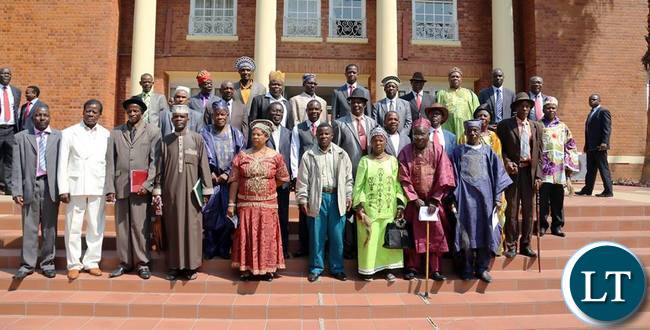 President Lungu Meeting Luapula Chiefs at Statehouse