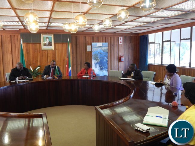 Part of the diplomatic staff during the meeting