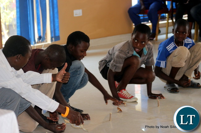 Youths Playing games at OYDC