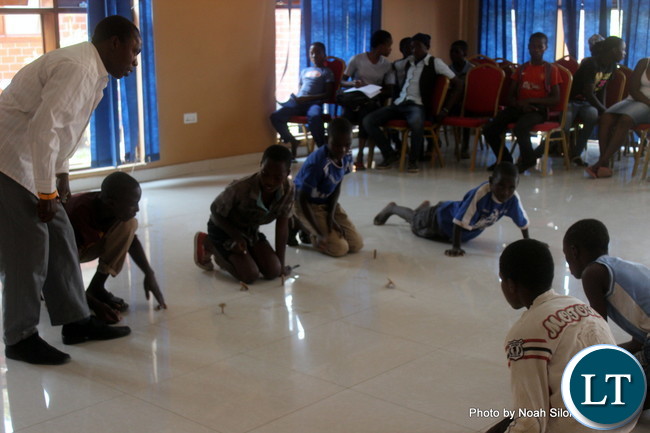 Youths Playing games at OYDC