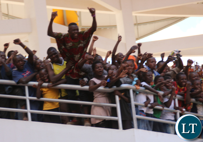 Part of the crowd.