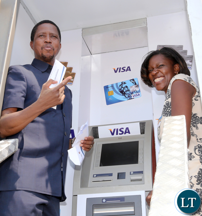 President Lungu Launch Eboucher Payment with Bupe Chilufya of Banc ABC in Choma 1408