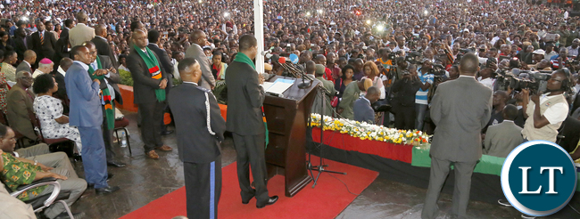 President Edgar Lungu address at the National Prayer, Fasting & Reconciliation at the showgrounds in Lusaka.- Picture By Eddie Mwanaleza/Statehouse.