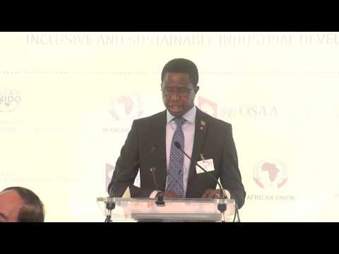 President Edgar Lungu Speaks at NY event on industrialization in Africa