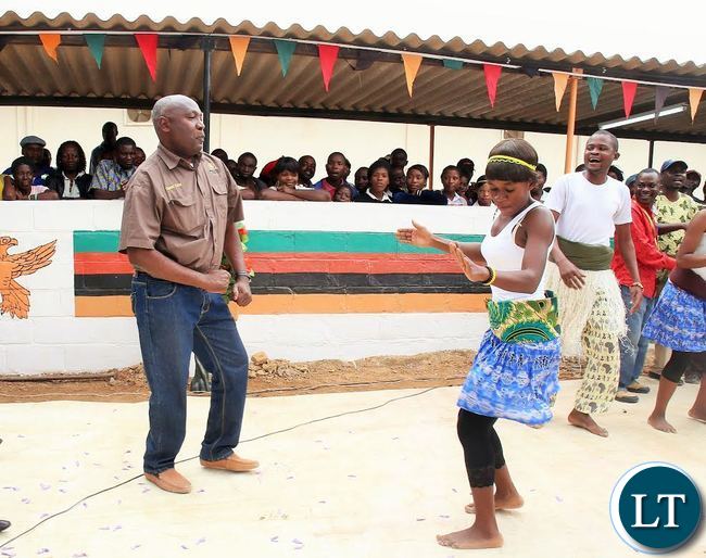 LUAPULA Province Permanent Secretary Boniface Chimbwali dancing with a member of Chilikuli iwe drama group at Mansa General Hospital during the open day celebrations LUAPULA Province Permanent Secretary Boniface Chimbwali dancing with a member of Chilikuli iwe drama group at Mansa General Hospital during the open day celebrations
