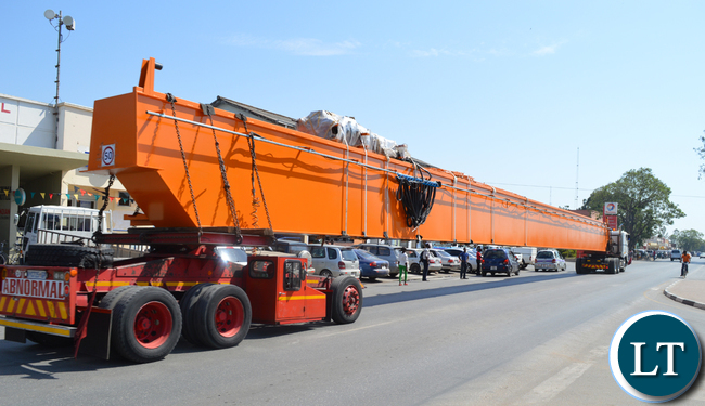 CHOMA residents catch a glimpse of a Copperbelt bound abnormal load truck along the Choma-Lusaka Road from South Africa CHOMA residents catch a glimpse of a Copperbelt bound abnormal load truck along the Choma-Lusaka Road from South Africa