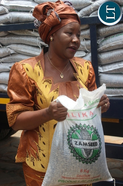 FDD President Edith Nawakwi during the Launch of the start up Programme for farmers