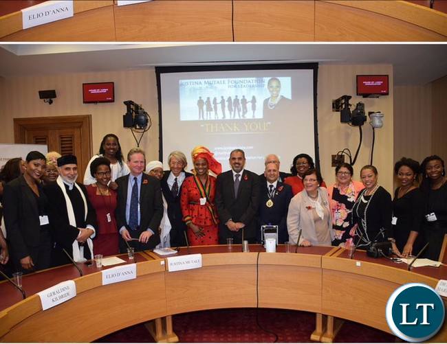 Justina Mutale with all the Speakers