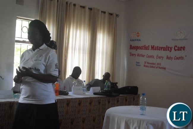 Luapula Province Medical Office Principal Nursing Officer for maternal neo-natal and child care Caren Wamundila disclosing that Luapula Province is still recording highest maternal deaths in the country hence the need for increased male involvement in issues of integrated reproductive health to help in reducing the scourge in the region. Luapula Province Medical Office Principal Nursing Officer for maternal neo-natal and child care Caren Wamundila disclosing that Luapula Province is still recording highest maternal deaths in the country hence the need for increased male involvement in issues of integrated reproductive health to help in reducing the scourge in the region.