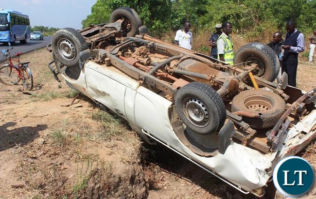 This Mitsubishi Government Vehicle belonging to the department of Works and Supply in Kabwe was involved in a road accident with another GRZ Ford Ranger Vehicle of Kaputa district of Northern Province. The Accident happened between Kabwe and Kapiri Mposhi over the weekend, no casualties were recorded This Mitsubishi Government Vehicle belonging to the department of Works and Supply in Kabwe was involved in a road accident with another GRZ Ford Ranger Vehicle of Kaputa district of Northern Province. The Accident happened between Kabwe and Kapiri Mposhi over the weekend, no casualties were recorded