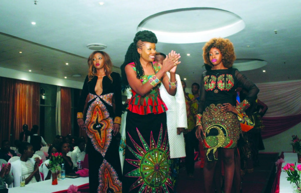 FASHION Designer Fay applauds the audience during the Pink Cancer Benefits Gala at Inter-Continental Hotel in Lusaka.