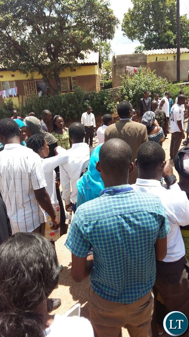 Chaos broke out at the meeting addressed by Mrs Nawakwi