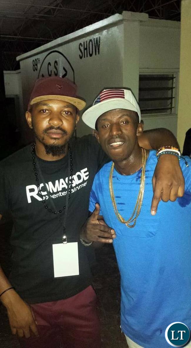 Dj Twizie with Chef 187 at the Zed Me Free Concert