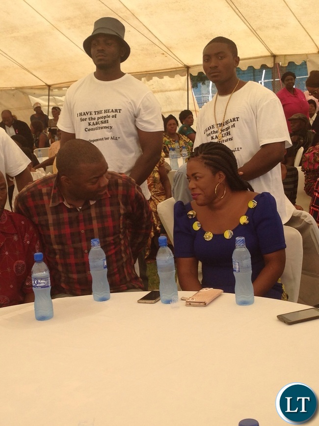 Mr and Mrs Lusambo at the Xmas party for the elderly of Kabushi on Saturday