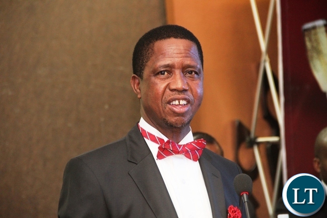 President Lungu during the first-ever Zambia Medical association annual ball and awards gala at Inter Continental Hotel in Lusaka on Saturday, December 19,2015 -Picture by THOMAS NSAMA