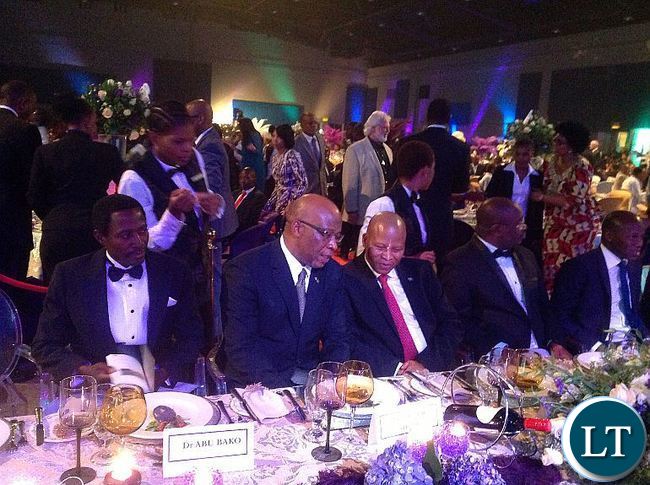 With the Chief Justice of South Africa Mogoeng Mogoeng at GBR Galla Dinner