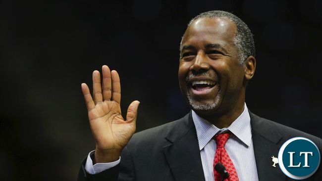 US Republican presidential candidate Ben Carson