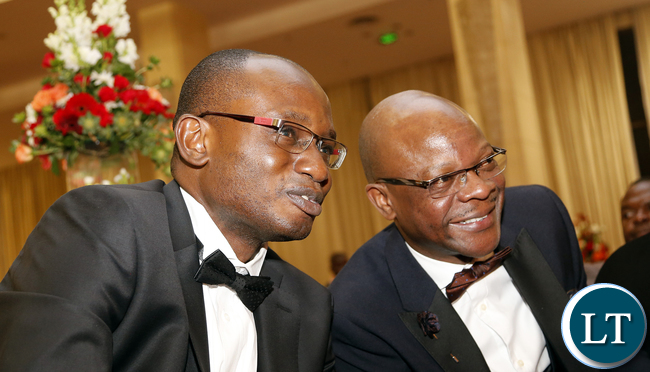 Amos Chanda with Anthony Mukwita