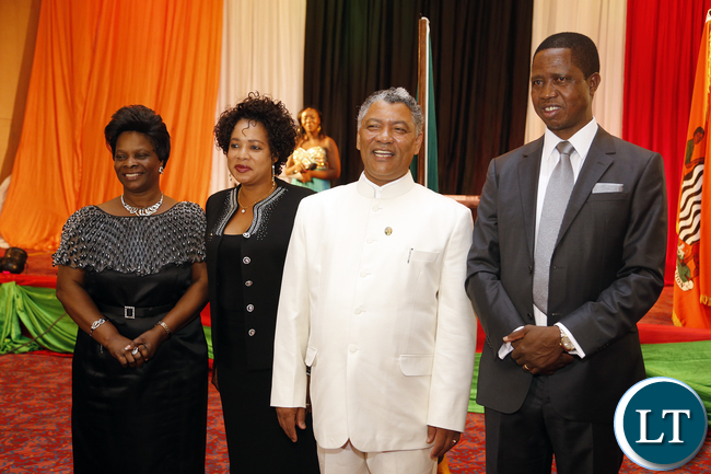 President Lungu with Given Lubinda
