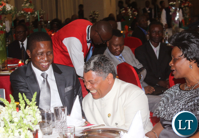 President Lungu with Given Lubinda