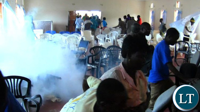 FILE: MMD members escaping tear gas at a meeting
