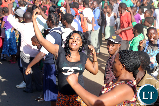 PF SUPPORTERS IN MAZABUKA