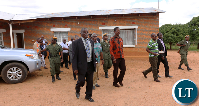 President Edgar Lungu with Chief Macha on tour of his Farm after the two talks at his Palace His Palace in Choma on Wednesday 20-01-2016, Picture By Eddie Mwanaleza/statehouse.