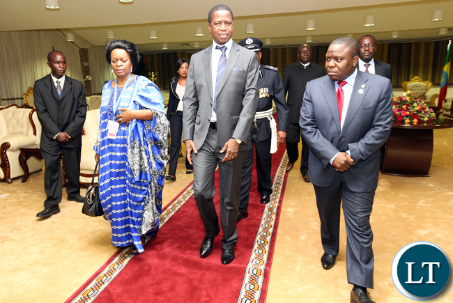 President Lungu arrive in Addis Ababa