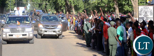 President Lungu at Mazabuka