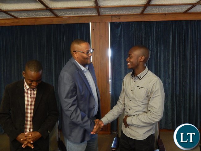Zambia's High Commissioner to S. Africa, His Excellency Mr. Emmanuel Mwamba welcoming the nominees at the High Commission in Pretoria