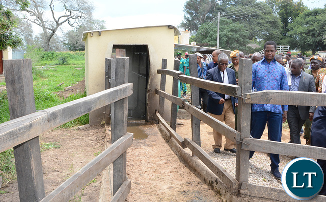 President Lungu officially launch the Mother’s shelter at Namwala District Hospital