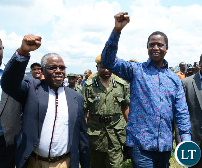 The Ila traditional dance welcomes President Edgar Lungu in Namwala