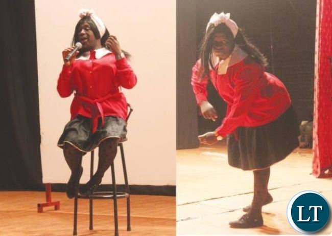 Dorika donning the KBBK uniform on stage.