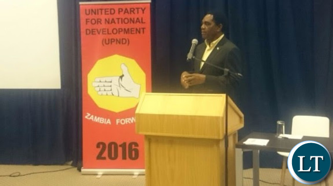 HH addressing members of the Zambian Diaspora and South African business community in Johannesburg